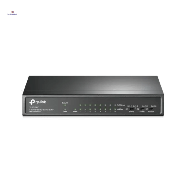 TP-Link TL-SF1009P 9-Port 10/100Mbps Desktop Switch with 8-Port PoE+