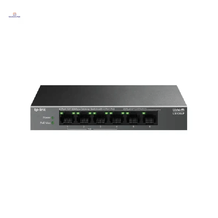 TP-Link LS106LP 6-Port 10/100Mbps Desktop Switch with 4-Port PoE