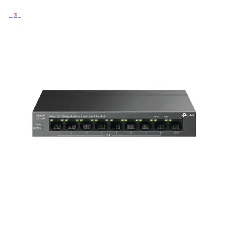 TP-Link LS109P 9-Port 10/100Mbps PoE Switch With 8-Port PoE+