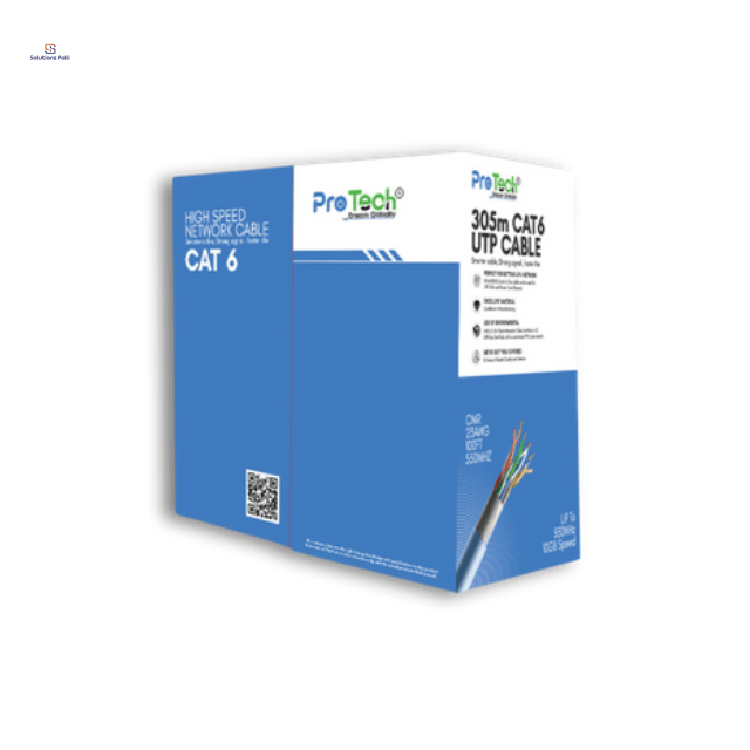 Pro Tech PTN-C6-FC-BL 305M CAT6 UTP Cable Blue