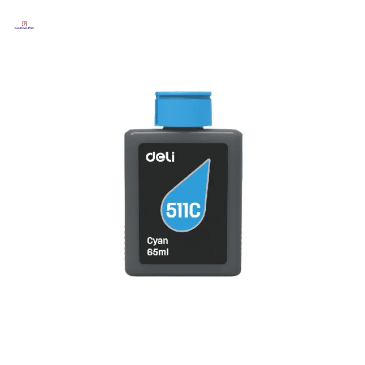 Deli 511C Cyan Ink Bottle