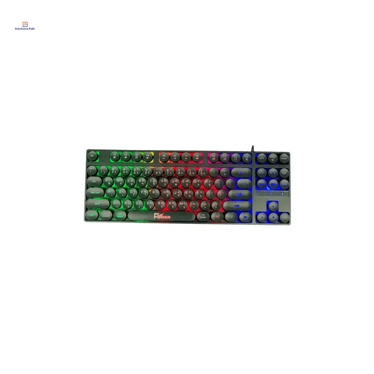 PC Power K87 RGB Wired Gaming Keyboard with Bangla